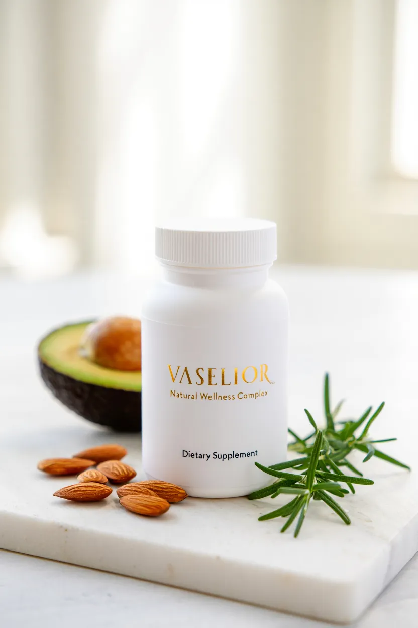 Vaselior supplement package featuring natural wellness complex